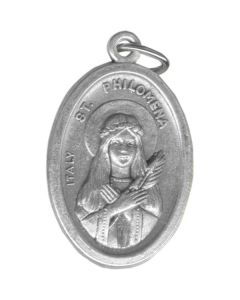 Philomena Oval Oxidized Medal