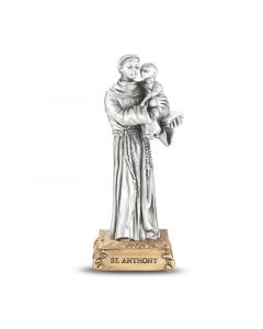 Anthony Pewter Patron Saint Statue