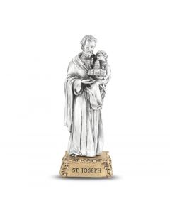 Joseph Pewter Patron Saint Statue