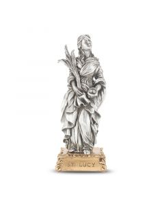 Lucy Pewter Patron Saint Statue