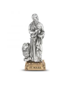 Mark Pewter Patron Saint Statue