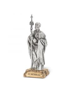 Nicholas Pewter Patron Saint Statue