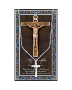 My Crucifix Pewter Patron Saint Medal