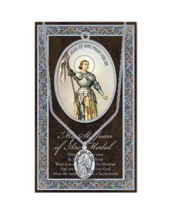 Joan of Arc Pewter Patron Saint Medal