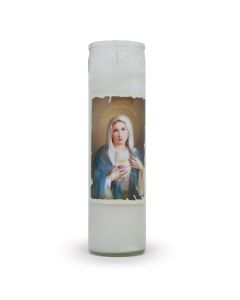 Immaculate Heart of Mary Saint Offering Candle