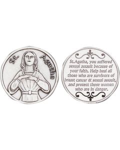 Agatha Catholic Pocket Coin