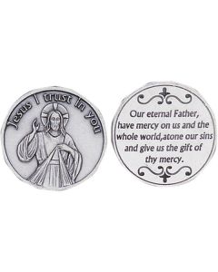 Divine Mercy Catholic Pocket Coin