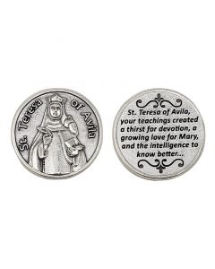 Teresa of Avila Catholic Pocket Coin