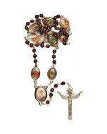Stations of the cross chaplet/rosary. Measuring 24 inches long. 