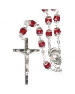 Double Capped Bohemian Crystal Rosary