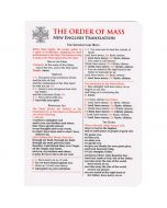 The Order of Mass - New English Translation
