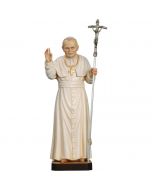 Pope John Paul II Mini Wood Carved Statue