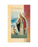 Augustine Mini Lives of the Saints Holy Card