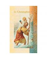 Christopher Mini Lives of the Saints Holy Card