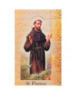 Francis of Assisi Mini Lives of the Saints Holy Card