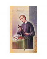 Gerard Mini Lives of the Saints Holy Card
