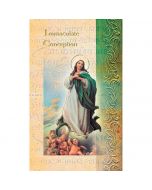 Immaculate Conception Mini Lives of the Saints Holy Card