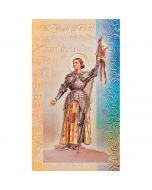Joan of Arc Mini Lives of the Saints Holy Card