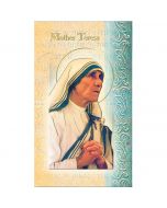St Teresa of Calcutta Mini Lives of the Saints Holy Card