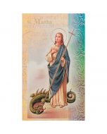 Martha Mini Lives of the Saints Holy Card