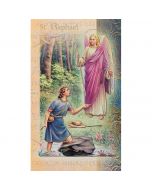 Raphael Mini Lives of the Saints Holy Card
