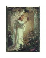 Christ at Hearts Door Laminated Plaque