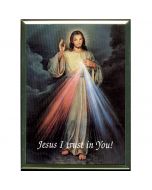 Divine Mercy Laminated Plaque