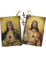 Sacred Heart and Immaculate Heart Icon Pouch