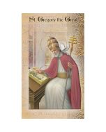 St Gregory the Great Mini Lives of the Saints Holy Card