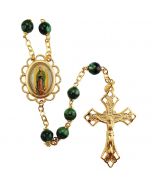 Green Guadalupe Rosary