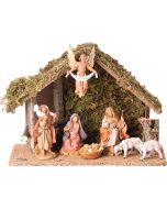 7pc Fontanini Nativity Set With Stable