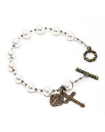 Pearl Heirloom Rosary Bracelet