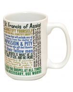 St Francis of Assisi Quotes Mug