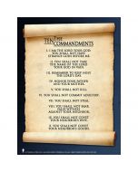 Ten Commandments Laminated Teaching Poster