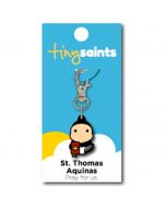 St Thomas Aquinas Tiny Saint Charm