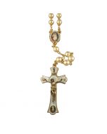 Divine Mercy Holy Mass Rosary with Pearl & Glass beads from Leaflet Missal