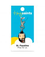 St Faustina Tiny Saint Charm
