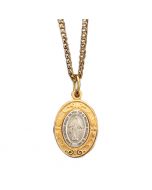 Two Toned Miraculous Medal 
