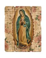 Our Lady Of Guadalupe Rustic Wood Wall Plaque