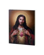 Sacred Heart Embossed Plaque