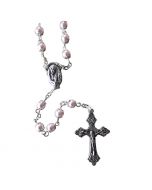 Petite Pink Pearl Rosary