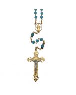 Aqua Crystal Rosary