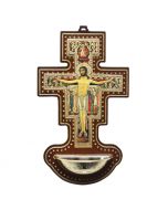 San Damiano Crucifix Holy Water Font