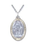 Miraculous Medal With Gold Border