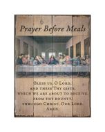 Last Supper Prayer Before Meals Plaque