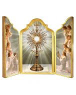 Monstrance with Angels Adoring Triptych