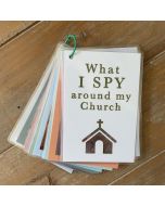 What I Spy Around My Church Laminated Key Ring Set