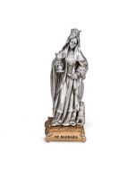 Barbara Pewter Patron Saint Statue