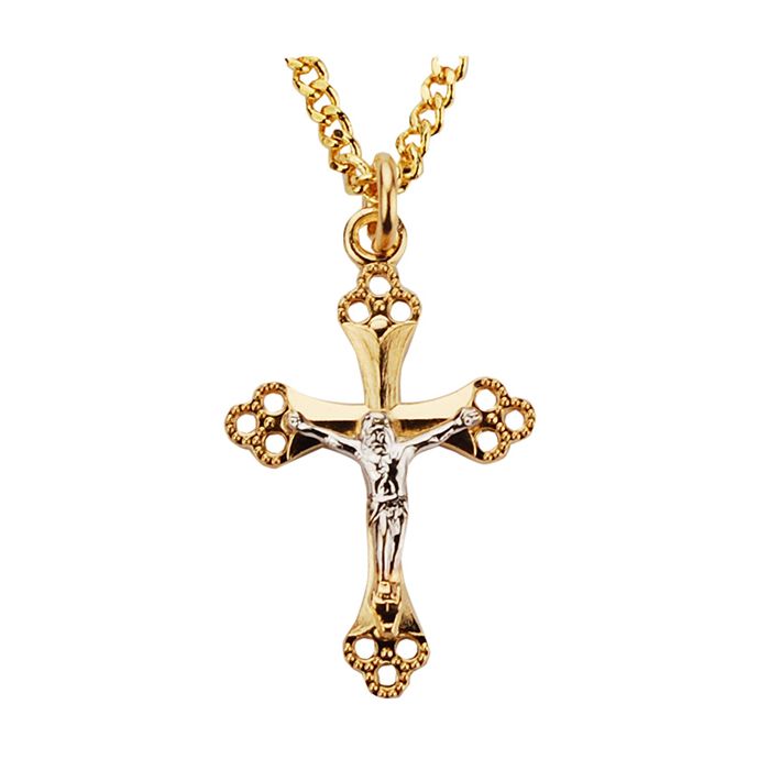 Two-Toned GF Crucifix | Leaflet Missal
