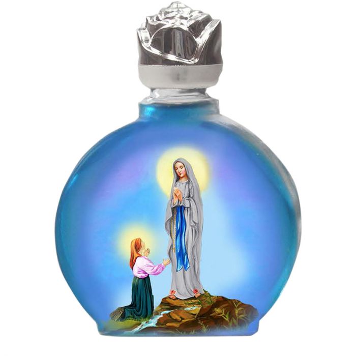 Lady of Lourdes Holy Water Bottle | Leaflet Missal